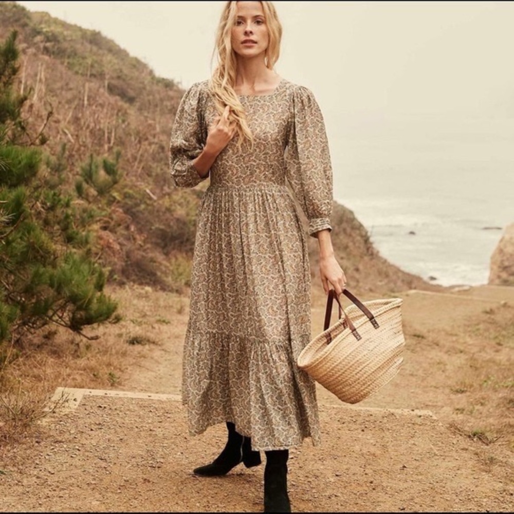 DÔEN Tide Dress in Cream Tisbury - XS